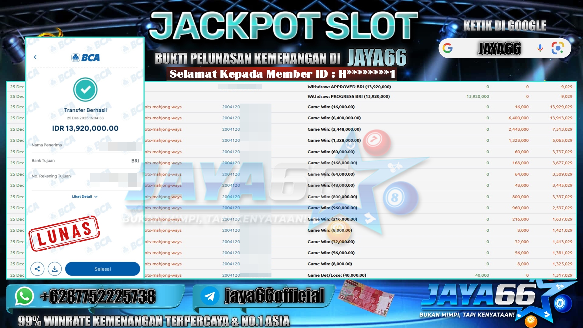 BUKTI WD JAYA66 25 12 25